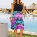 2017 Wholesale Knee Length Dresses Mommy and me Baby Girl Clothes thumbnail-2