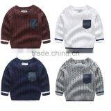 Hot Fashion Cotton Private Label Crew Neck Korean Sweater Knitting Pattern thumbnail-1