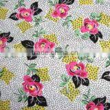 Beautiful Flower Printed 100% Cotton Spandex Sateen Fabric thumbnail-1