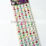 Colorful Mixed Pear And Rhinestone Sticker Sheet Acrylic Rhinestone Craft Sticker For Promotion Gifts thumbnail-1