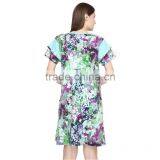 New Fashion All Over Print Maternity Dress Green Maternity Dresses for Office thumbnail-4