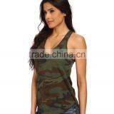 Girls Military Camouflage Camo Racer Back Tank Tops Wholesale thumbnail-2