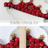 Fabric Red Rose Queen Hairband,star Crown Dancing Hair Hoop,bride Wedding Party Hair Decoration thumbnail-6