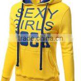 Women's Basic Graphic Words Printed Pullover Long Sleeve Hoodie thumbnail-1