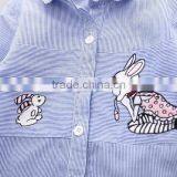 S33434W Girls Blouse Cotton Lace Cartoon Embroidered Girl Blouse thumbnail-4