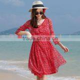 Z&M Women's 2017 Ladies Fashion Silk Dress Thai Silk Dress Women's Long Dress thumbnail-6