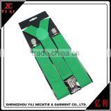 Solid Colorful Yellow Suspenders Elastic Braces thumbnail-3