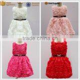 Walson Children Clothes Korean Fashion White Color Flower Girl Dress 3 Year Old Girl Dress thumbnail-5