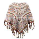 New Fashion Girl Knitting Pullover Poncho Sweater thumbnail-2