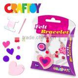 Benefit Price Children Crafts Make Your Own Felt Jewelry Bracelet Heart thumbnail-1