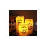 300 Lumens Wax Flameless Led Remote Controlled Candles High Power , Long Life