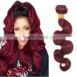 Wholesale China Body Wave Color 99j Hair Weave Red Braiding Hair thumbnail-1