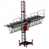 Aerial Single Lifting Mast Climbing Work Platform for Building Decoration 150m Height