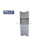 Double Portable Cardboard Voting Booth With Polycarbonate Hollow Sheet