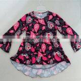 Top Cute Children Boutique Dress for Fall Little Gril Cartoon Stripe Polka Dot Dress thumbnail-6