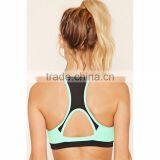 Wholesale Mesh Back Pullover Tops Thick Band Training Sports Bra