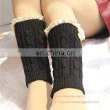Popular Europe Twist Knitted Warm Wool Boot Socks thumbnail-5