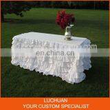 New Fancy Rectangle White Materials in Table Skirting thumbnail-1