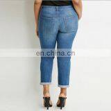 Wholesale Latest Fashion New Design Women Elephant Jeans Pants,Lady New Pattern Jeans Pants,Plus Size Pants thumbnail-3