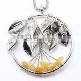 Fashion Tree of Life Jewelry Pendant With CZ Stone thumbnail-1