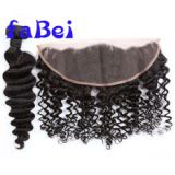 irgin brazilian human hair closure, human hair piece swiss bangs lace closure, 13x4 weave bundles with closure