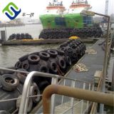 Ship floating fender with aircraft tyres