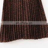 Long Elastane Waist Cheap Leopard Printing Pleats Plus Size Skirts for Fat Women thumbnail-5