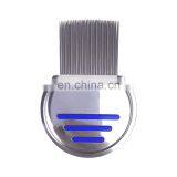 Pet Cat and Dog Stainless Steel Comb Multicolor Long Needle Cats and Dogs Flea Steel Needle Fine Tooth Comb Semicircular Comb thumbnail-1