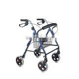 Walking aids portable drive rollator aluminum walker with 4 wheels for adults