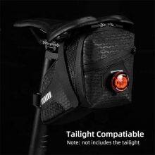 Reflective Rear Cycling Saddle Bag Taillight MTB Rode Bike Large Capacity Bag Bicycle Accessories Pouch thumbnail-2