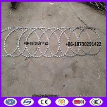Fence Flat Wrap Razor Wire Connected By Clips , Razor Blade Barbed Wire China thumbnail-4