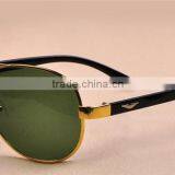 Uv400 Metal Frame Glass Lens Big Size Frog Style Sunglasses 2016 thumbnail-1