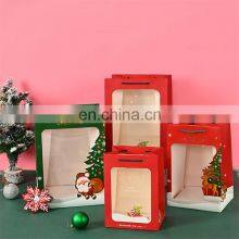 Recycled Custom Christmas Bolsas De Regalo De Navidad Gift Bag Shopping thumbnail-5