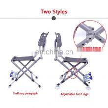 Outdoor Multifunctional Strong Load-Bearing Aluminum Alloy Carp Fishing Chairs Adjustable Backrest Four-leg Recliner Folding Fis thumbnail-5