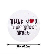 China Supplier Custom LOGO Printed Stickers Private Label Self Adhesive Waterproof Strong Glue Thank You Sticker thumbnail-4