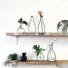 Retro Iron Line Table Flowers Vases Nordic Decoration Home Metal Plant Holder Nordic Styles Flower Vase Home Decor thumbnail-5