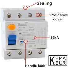 Wholesell 4p B Type RCCB Htl1-63 Detect High Frequency AC and Smotth DC Earth Residual Currents thumbnail-3