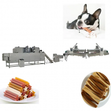 High Efficiency Dog Treats Making Machine Various Shapes Pet Snack Food Processing Line
