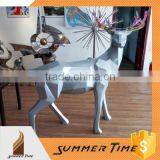 Fiberglass reindeer sculpture mall decoration