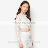 OEM Service Women Lace t Shirt With Wholesale Price China Supply Black t ShirtTS024 thumbnail-6