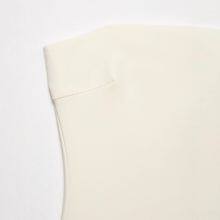 Fashionable and Casual Fluffy Hem Silk Mesh Short Dress for Women thumbnail-4