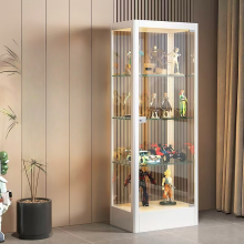 Unidad de exhibición de vidrio industrial duradera para tiendas, museos u oficinas, personalizada para la presentación de productos thumbnail-2