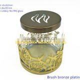 82mm Brush Bronze Plating Candle Lid thumbnail-1