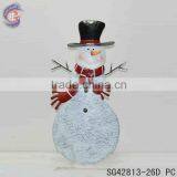 Garden Decorative With Rusty Metal Snowman Ground Sticks thumbnail-2