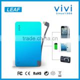 2013 world thinnest 5000mah power bank universal battery with micro usb for mobile smartphone pad tablet ROHS CE FCC