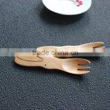 Cartoon Girl Children Wooden Spoon With Fork thumbnail-2
