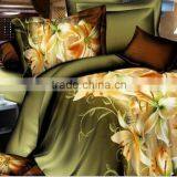 90gsm polyester 3d duvet set/flat sheet