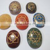 Seven Body Chakra Engarved Reiki Sets Healing Crystals Spirituality Energy Stones thumbnail-1
