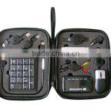 Portable USB Travel Kit/Set for PC( Mouse+usb Hub+earphone+numeric Keyboard )