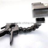 Jaws Flex Clamp Mount + Adjustable Neck With Mount & Screw For Gopro Hero 4/3+/3/2 thumbnail-5